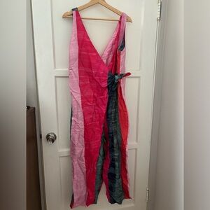 MARA HOFFMAN wrap style sleeveless jumpsuit